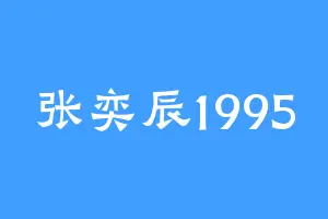 张奕辰1995