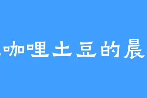 爱吃咖哩土豆的晨辰辰