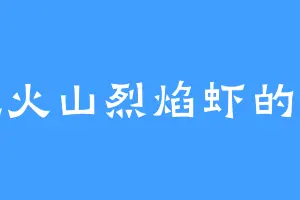 爱吃火山烈焰虾的宗可