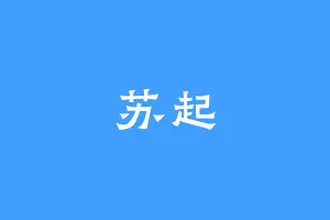 苏起