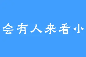 不会有人来看小说