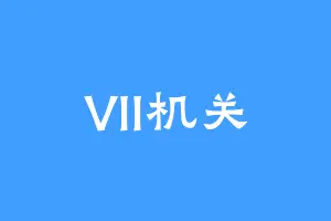 VII机关