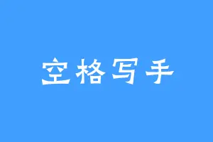 空格写手