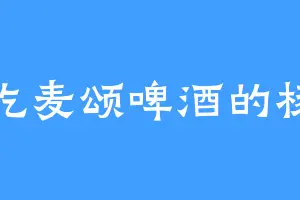 爱吃麦颂啤酒的杨夜