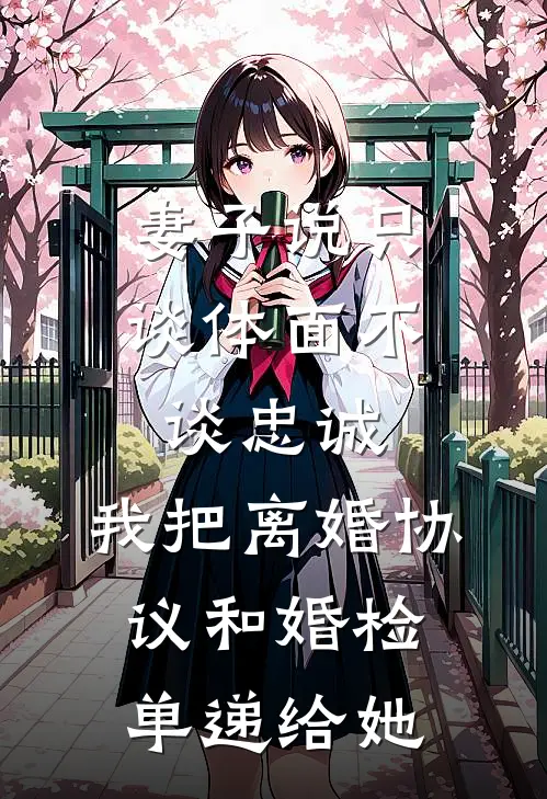 妻子说只谈体面不谈忠诚，我把离婚协议和婚检单递给她