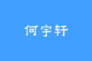 何宇轩