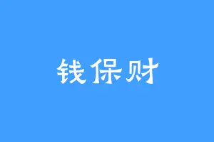 钱保财