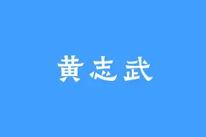 黄志武