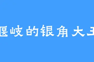 偃岐的银角大王