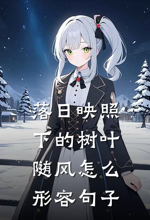 落日映照下的树叶随风怎么形容句子