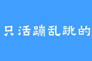 一只活蹦乱跳的鱼