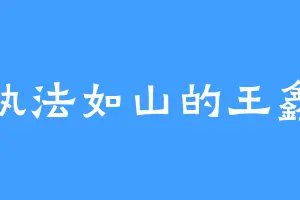 执法如山的王鑫