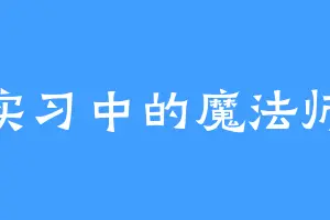 实习中的魔法师