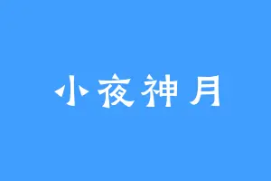 小夜神月