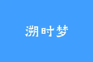 溯时梦