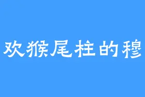 喜欢猴尾柱的穆冰