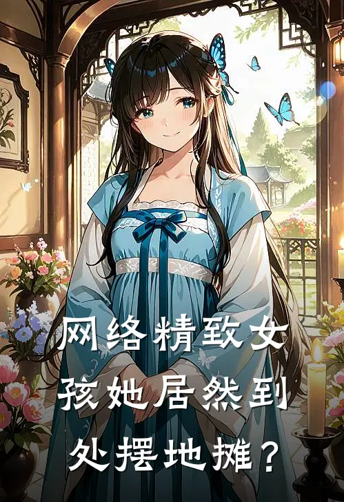 网络精致女孩她居然到处摆地摊？