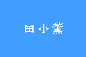 田小薰