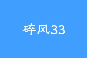 碎风33