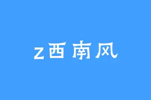 z西南风