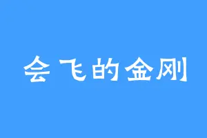 会飞的金刚