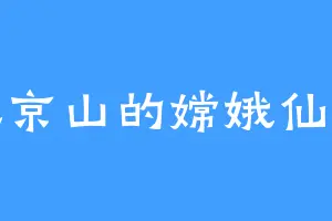 玉京山的嫦娥仙子