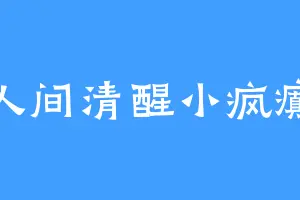 人间清醒小疯癫