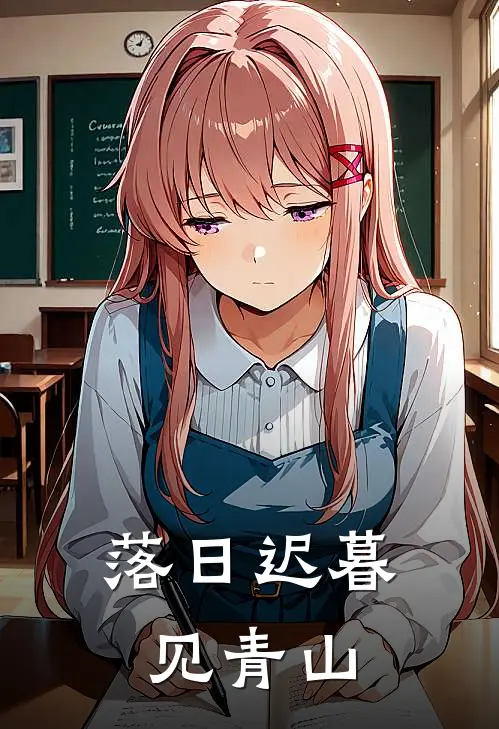 落日迟暮见青山