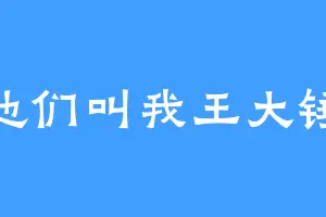 他们叫我王大锤