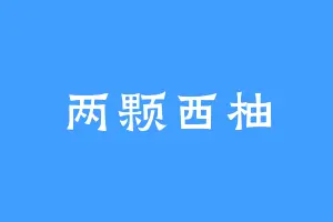 两颗西柚
