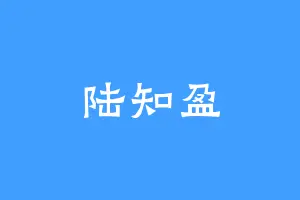 陆知盈
